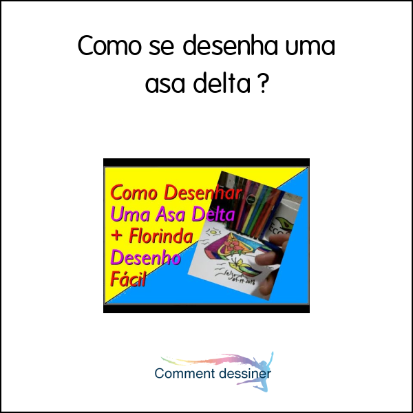 Como se desenha uma asa delta